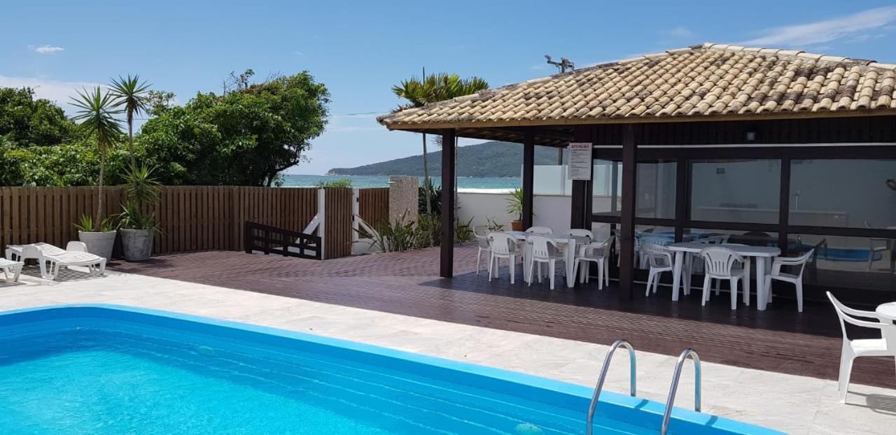 Apartamento Ilha Dos Patos Ingleses Na Beira Do Mar フロリアノポリス エクステリア 写真